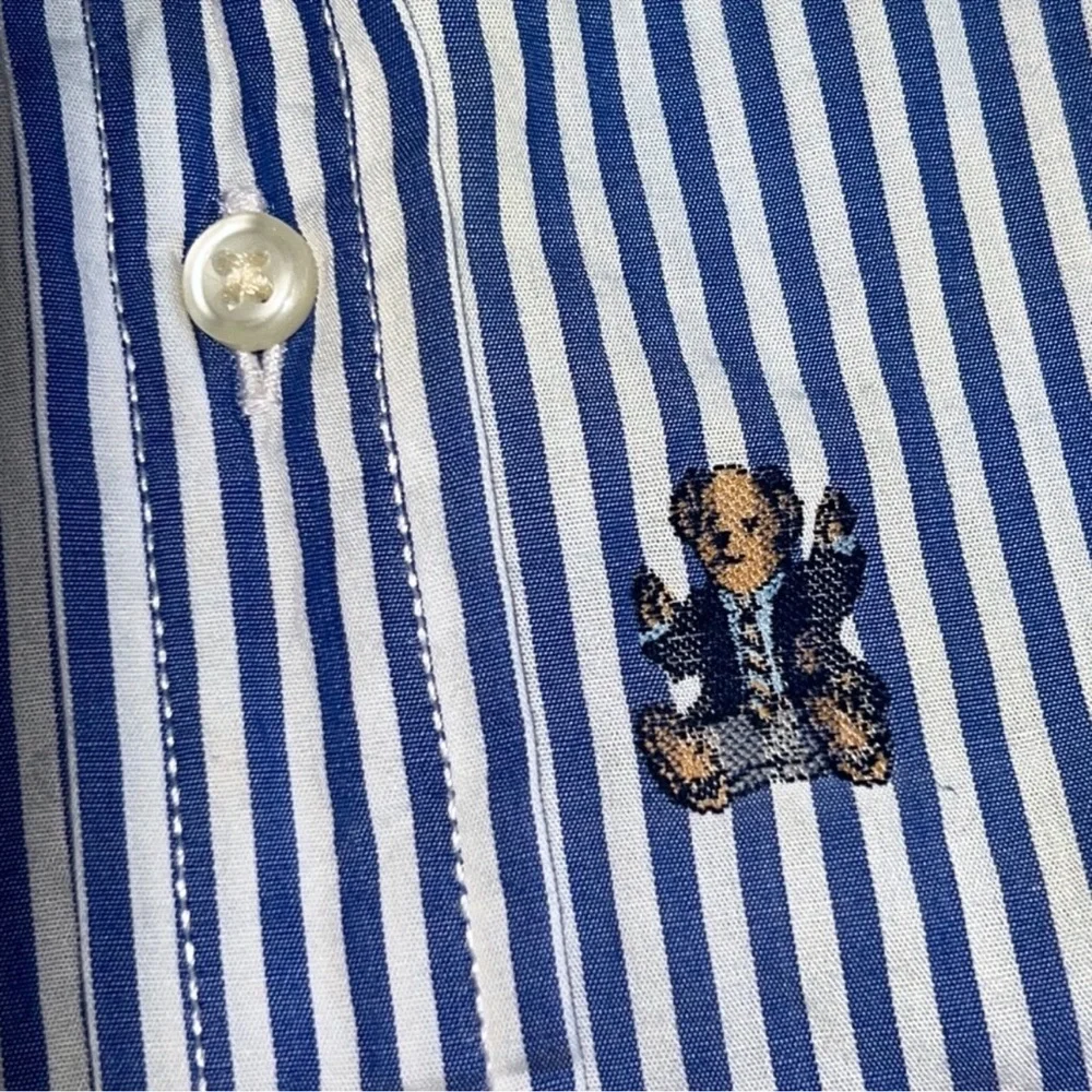Authentic Ralph Lauren Polo signature designer bear button down sz 4T